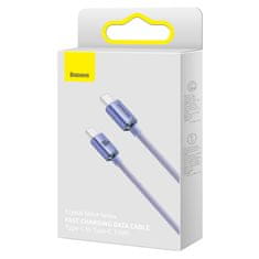 BASEUS Crystal Shine kabel USB-C / USB-C 5A 100W 2m, ljubičasta