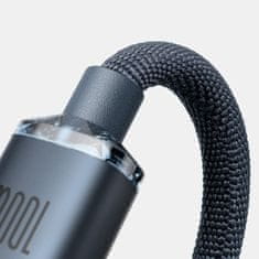BASEUS Crystal Shine kabel USB-C / USB-C 5A 100W 1.2m, crno