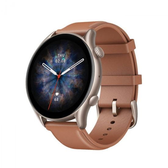 Amazfit GTR 3 PRO pametni sat, smeđi kožni remen (HUAMM-GTR3PRO_02)
