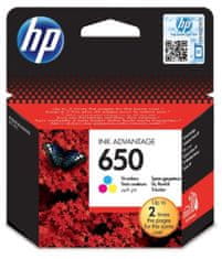 HP tinta 650, instant ink, tri boje