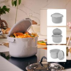 Skaza Organko Daily posuda za biološki otpad, 3,3 L, svijetlo siva, 3,3 L