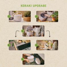 Skaza Organko Daily posuda za biološki otpad, 3,3 L, crna