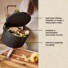 Skaza Organko Daily posuda za biološki otpad, 3,3 L, crna