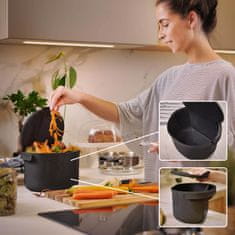 Skaza Organko Daily posuda za biološki otpad, 3,3 L, crna