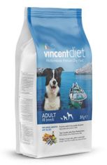 Vincent Diet hrana za odrasle pse, riba, 15 kg