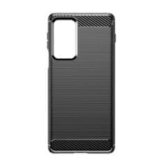 MG Carbon Case Flexible silikonska maska za Motorola Moto Edge 20 Pro, crno