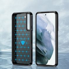 MG Carbon Case Flexible silikonska maska za Samsung Galaxy S22 Plus, crno