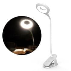 MG Reading LED lampa sa kopčom + kabel micro USB, bijela