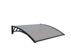 IWHOME Nadstrešnica za ulaz ARTEMIS B-G, Polikarbonat, 100x120 cm, Providna