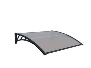 IWHOME Nadstrešnica za ulaz ARTEMIS B-G, Polikarbonat, 100x120 cm, Providna