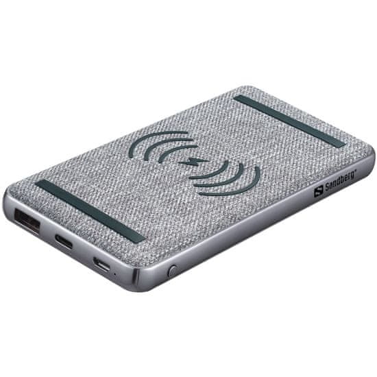 Sandberg Powerbank prijenosna baterija, PD 20 W, QI Wireless, 10000 mAh (420-61)