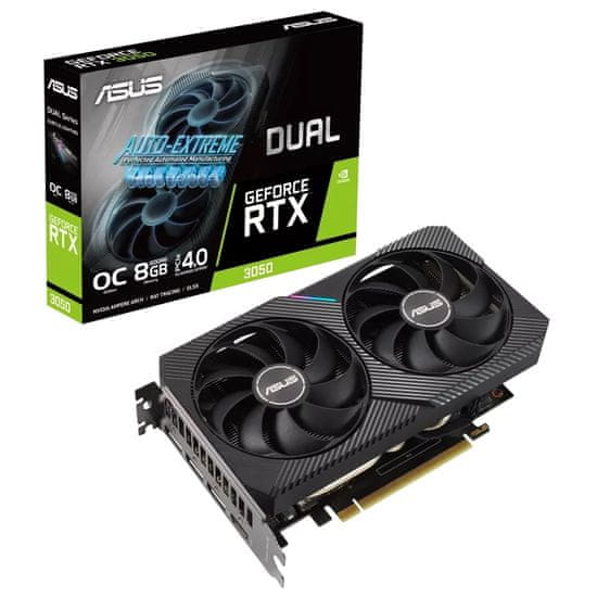 ASUS Dual GeForce RTX 3050 OC grafička kartica, 8 GB GDDR6 (90YV0HH0-M0NA00)