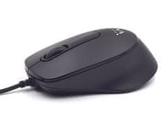 Ewent miš sa Silent Click, 1000dpi, crni, USB