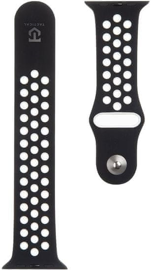 Tactical 164 Double silikonski remen za Apple Watch 1/2/3/4/5/6/7/SE, 42/44/45 mm, crno/bijeli (2445322)