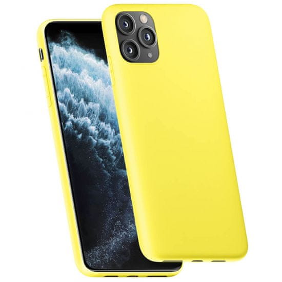   Liquid maskica za iPhone 13, silikonska, mat žuta 