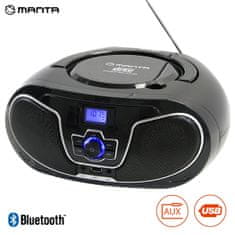 BBX007 radio prijemnik, CD, MP3, USB, FM RADIO, Bluetooth 5.0 (MAN-BBX007)
