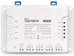 Sonoff 4CHPROR3 pametni zidni prekidač, Wi-Fi 4-kanalni