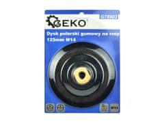 GEKO Gumeni brusni disk čičak 125 mm M14 za kutne brusilice