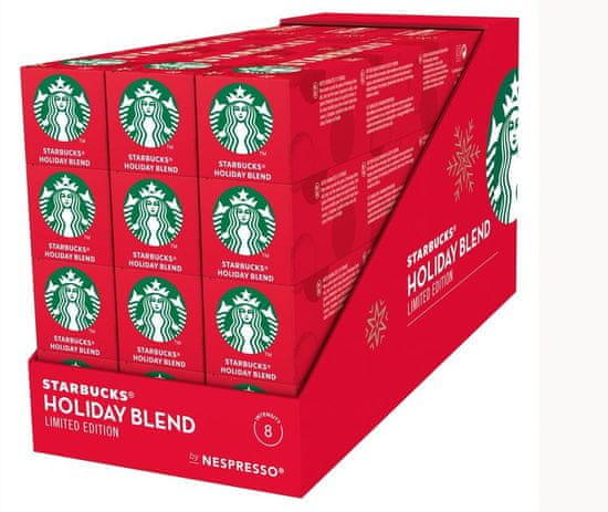 Starbucks Holiday Blend by NESPRESSO ograničeno izdanje, kapsule za kavu, u pakiranju od 12x10 kapsula