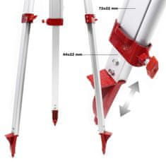 Wiltec Alu stativ za laser - snažan stativ do 162 cm