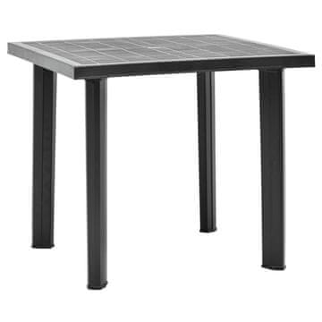 Vidaxl Vrtni stol antracit boje 80 x 75 x 72 cm plastika