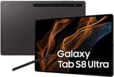 Samsung Galaxy Tab S8 Ultra 5G (X906) tablet, 128 GB, tamno siva
