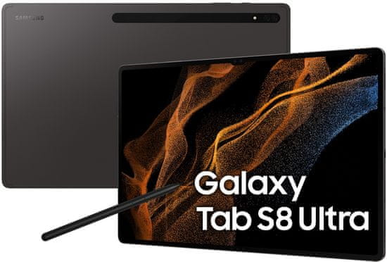 Samsung Galaxy Tab S8 Ultra 5G (X906) tablet, 128 GB, tamno siva