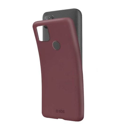  Sensitivity maskica za Xiaomi Redmi 9C, silikonska, otisak prsta, bordo crvena 