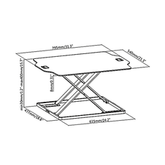 Ergo Office Stalak za prijenosno računalo ER-420