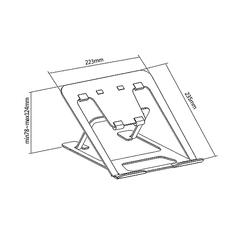 Ergo Office Stalak za prijenosno računalo ER-416S