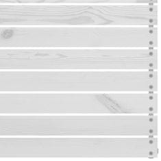 Vidaxl 3-dijelna vrtna garnitura od masivne borovine bijela