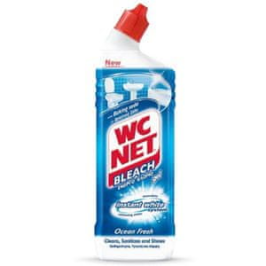 WC NET Ocean Fresh gel za čišćenje s izbjeljivačem, 750 ml