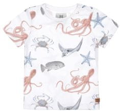 KokoNoko majica za dječake - morski svijet, bijela, 92 (XK0214)