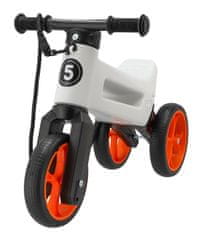 Funny Wheels tricikl Super Sport 2u1, bijela/narančasta