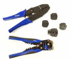 Silver Set grip kliješta za kontakte kabela i kompresiju + 5 matrica u vrećici