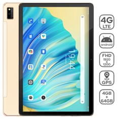 Blackview Tab 10 tablet, zlatni + maskica