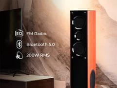 Manta SPK730 zvučni sustav, Bluetooth 5.0, 200 W RMS, BT/FM Radio/USB/MIC/HMDI-ARC/AUX/Optical, daljinski upravljač