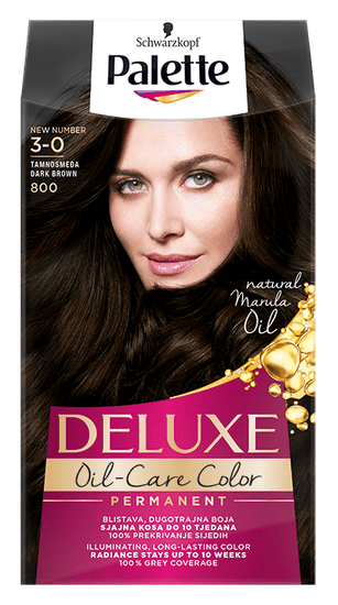 Schwarzkopf Palette Deluxe boja za kosu, 800 Dark Brown