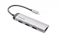 Verbatim USB-C Multiport hub adapter, 4 x USB 3.2 Gen 1