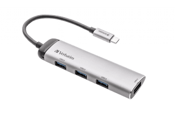 Verbatim USB-C Multiport hub adapter, 4 x USB 3.2 Gen 1