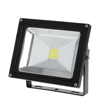 Kemot LED reflektora, 20W/1500LM, 6400K, IP65, Black