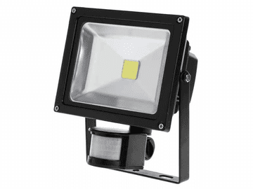 Kemot LED reflektor sa senzorom, 20W/1500Lm, 3000K, IP65, crni