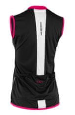 ženska biciklistička majica Pretty, crna/roza, XL