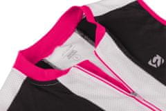 ženska biciklistička majica Pretty, crna/roza, XL