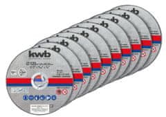 KWB 10-dijelni set OPP tankih reznih diskova, 125x1,0 mm (49712022)