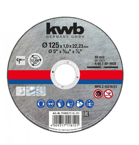 KWB OPP tanki rezni disk, 125x1.0 mm (49711812)