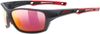 Uvex SportStyle 232 P naočale, Mat Black-Red/Mirror Red