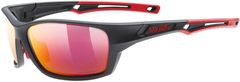 Uvex SportStyle 232 P naočale, Mat Black-Red/Mirror Red