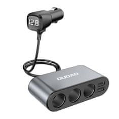 DUDAO R1Pro auto punjač 2x USB / 3x Splitter, crno