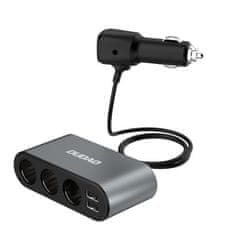DUDAO R1Pro auto punjač 2x USB / 3x Splitter, crno